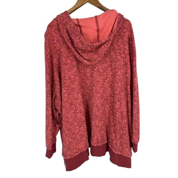 Athleta Women's Sundown Alliance Pink Print Long Sleeve Hoodie Size 3X - Picture 5 of 9